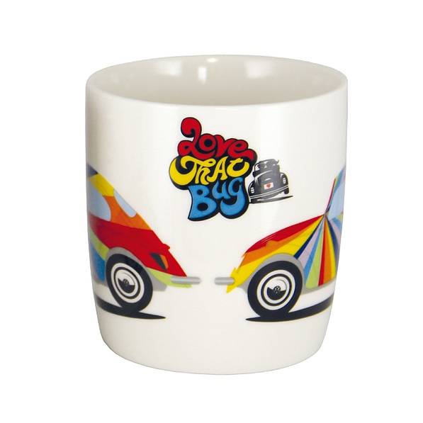 Kubek porcelanowy VOLKSWAGEN COLLECTION BY BRISA LOVE THAT BUG BIAŁY 370 ml