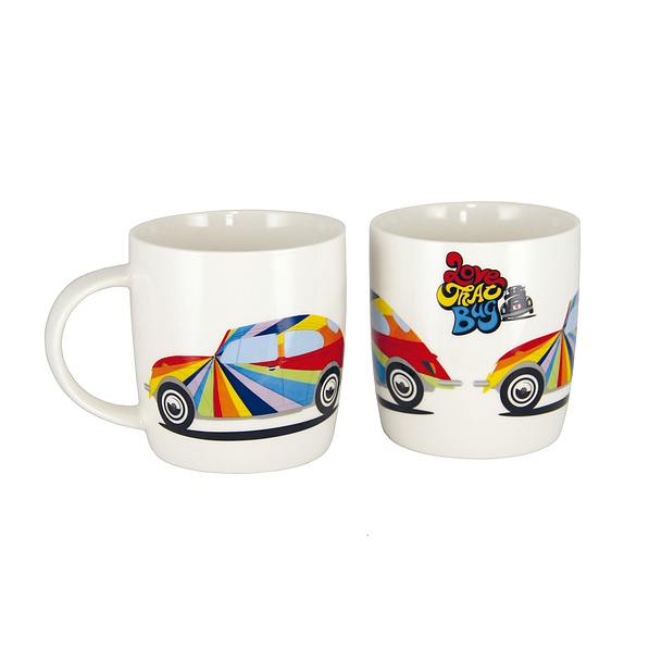 Kubek porcelanowy VOLKSWAGEN COLLECTION BY BRISA LOVE THAT BUG BIAŁY 370 ml