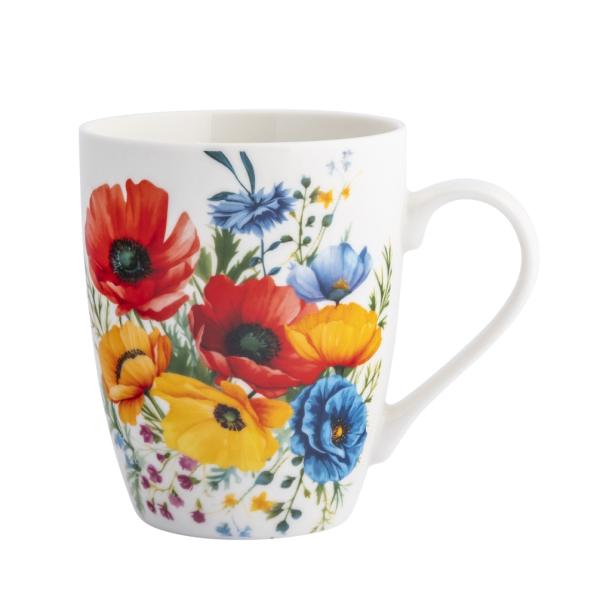 Kubek porcelanowy BUKIET MAKÓW 350 ml