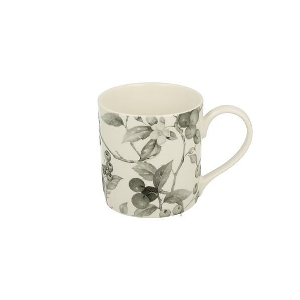 Kubek porcelanowy DUO AIDA BIAŁO-SZARY 400 ml