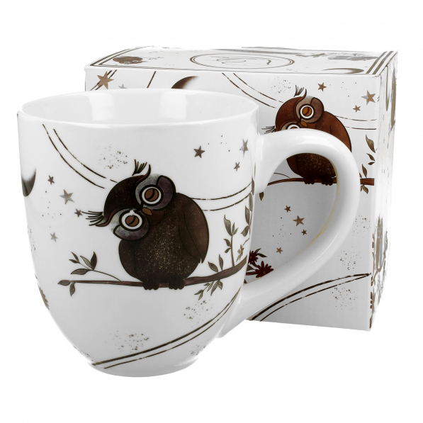 Kubek porcelanowy DUO ANIMALS CHARMING OWLS 1000 ml