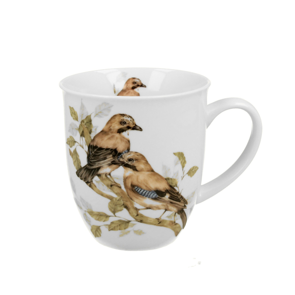 Kubek porcelanowy DUO ANIMALS PTASI ŚWIAT SÓJKI ZWYCZAJNE 400 ml