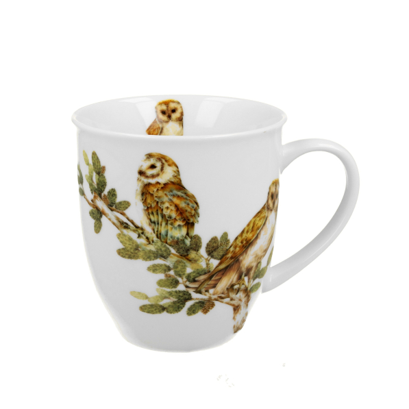 Kubek porcelanowy DUO ANIMALS PTASI ŚWIAT SOWY ZWYCZAJNE 400 ml