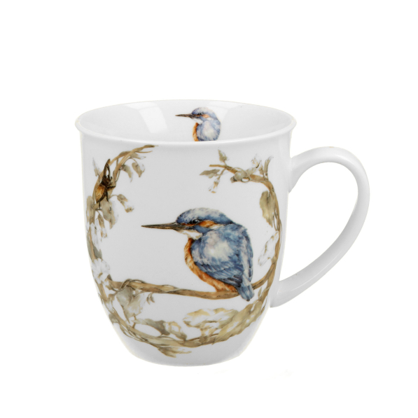 Kubek porcelanowy DUO ANIMALS PTASI ŚWIAT ZIMORODEK ZWYCZAJNY 400 ml