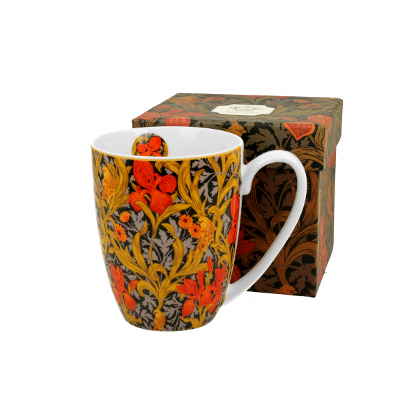 Kubek porcelanowy DUO ART GALLERY ORANGE IRISES BY WILLIAM MORRIS 380 ml