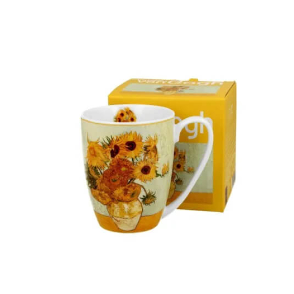 Kubek porcelanowy DUO ART GALLERY SUNFLOWERS BY V. VAN GOGH 380 ml