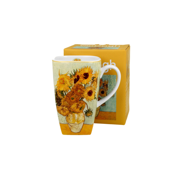 Kubek porcelanowy DUO ART GALLERY SUNFLOWERS BY V. VAN GOGH 630 ml