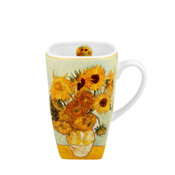 Kubek porcelanowy DUO ART GALLERY SUNFLOWERS BY V. VAN GOGH 630 ml