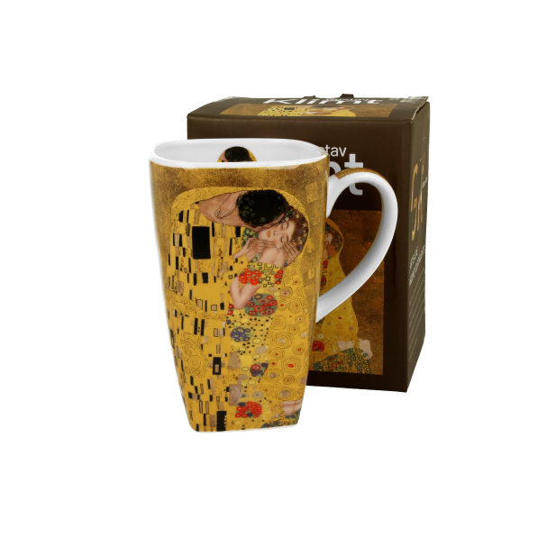 Kubek porcelanowy DUO ART GALLERY THE KISS BY GUSTAV KLIMT 630 ml
