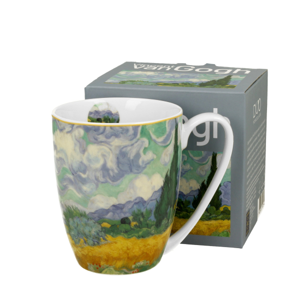 Kubek porcelanowy DUO ART GALLERY WHEAT FIELD BY V. VAN GOGH 360 ml