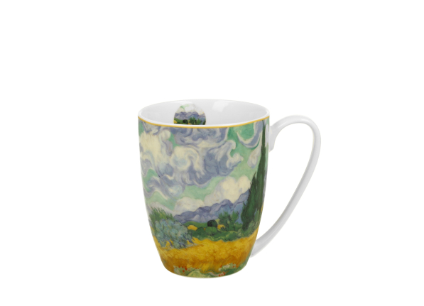 Kubek porcelanowy DUO ART GALLERY WHEAT FIELD BY V. VAN GOGH 360 ml