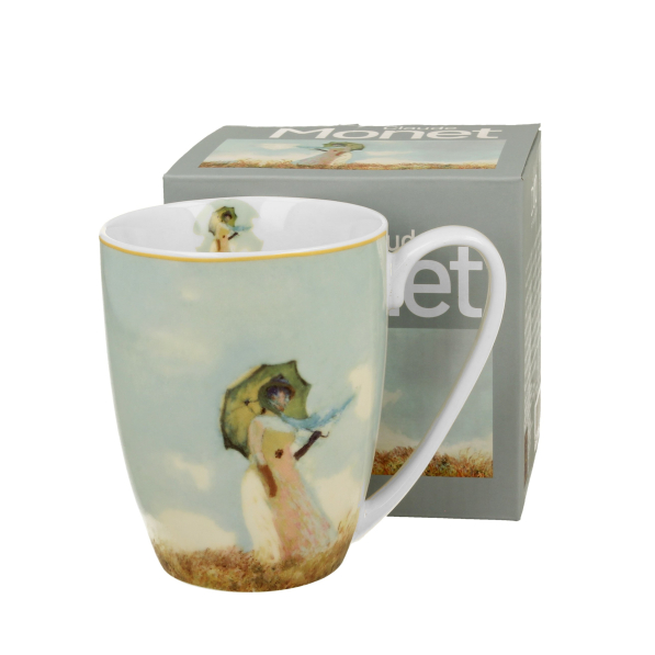 Kubek porcelanowy DUO ART GALLERY WOMAN WITH PARASOL BY C. MONET 360 ml