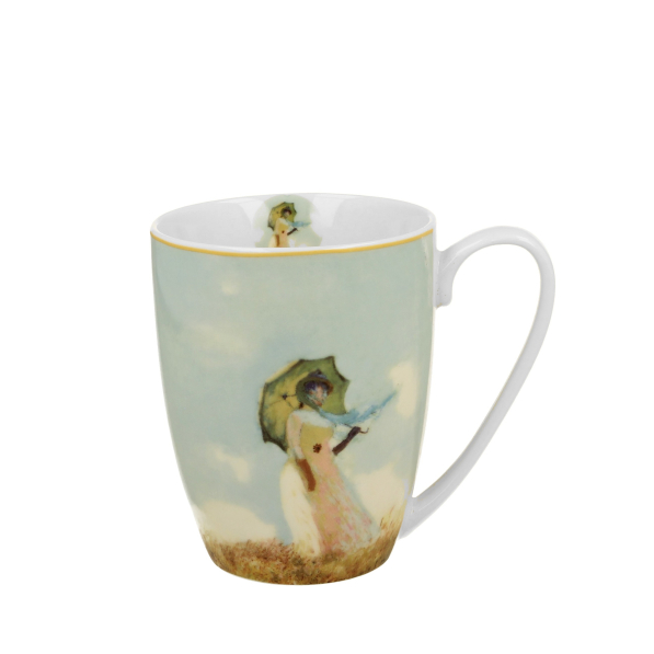 Kubek porcelanowy DUO ART GALLERY WOMAN WITH PARASOL BY C. MONET 360 ml