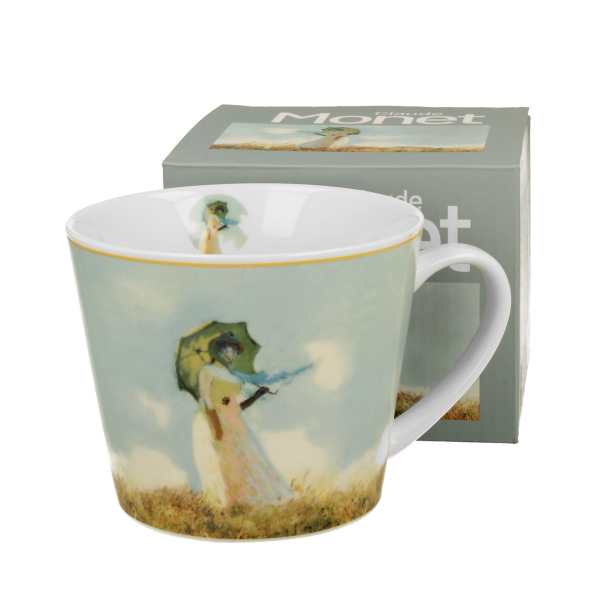 Kubek porcelanowy DUO ART GALLERY WOMAN WITH PARASOL BY C. MONET 600 ml
