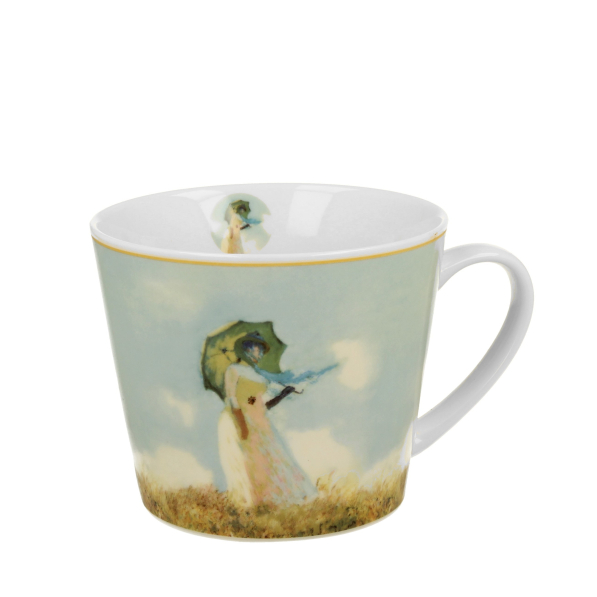 Kubek porcelanowy DUO ART GALLERY WOMAN WITH PARASOL BY C. MONET 600 ml