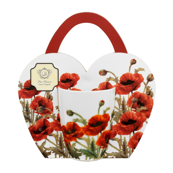 Kubek porcelanowy DUO CLASSIC POPPIES 360 ml