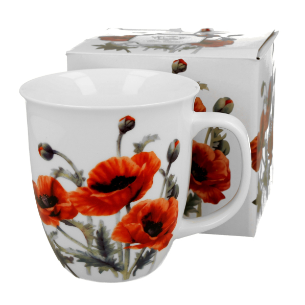 Kubek porcelanowy DUO CLASSIC POPPIES 650 ml