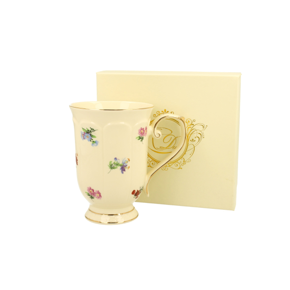 Kubek porcelanowy DUO ECRU ENGLAND 450 ml