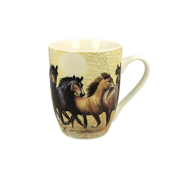 Kubek porcelanowy DUO ENZO BEŻOWY 350 ml