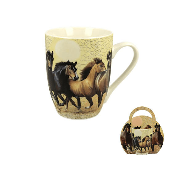 Kubek porcelanowy DUO ENZO BEŻOWY 350 ml