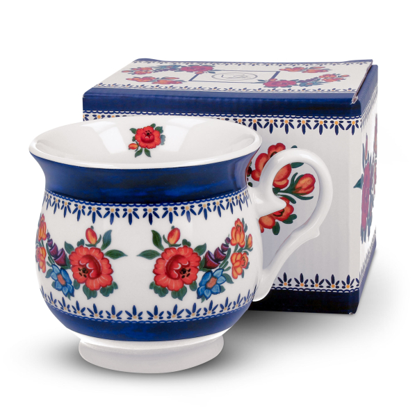 Kubek porcelanowy DUO ETNO INDIGO 500 ml