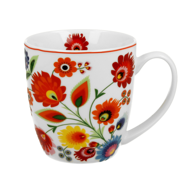Kubek porcelanowy DUO ETNO ŁOWICZ 460 ml