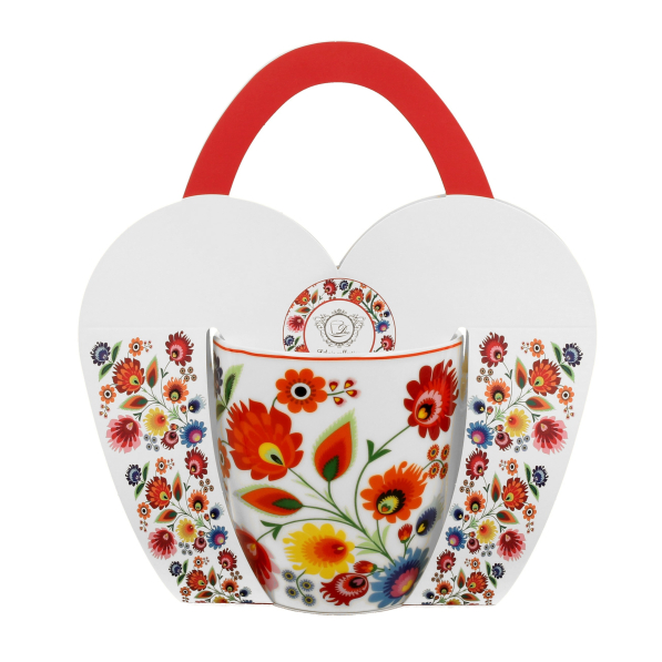 Kubek porcelanowy DUO ETNO ŁOWICZ 460 ml