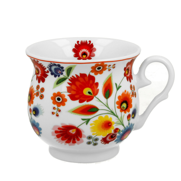 Kubek porcelanowy DUO ETNO ŁOWICZ 500 ml