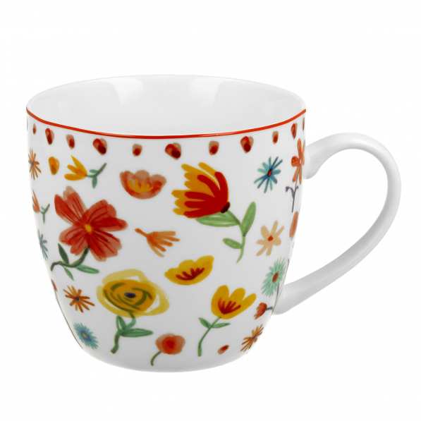 Kubek porcelanowy DUO ETNO PASTEL 460 ml