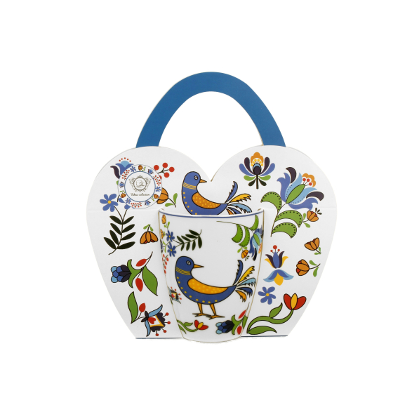 Kubek porcelanowy DUO ETNO PTASZEK KASZUBSKI 360 ml