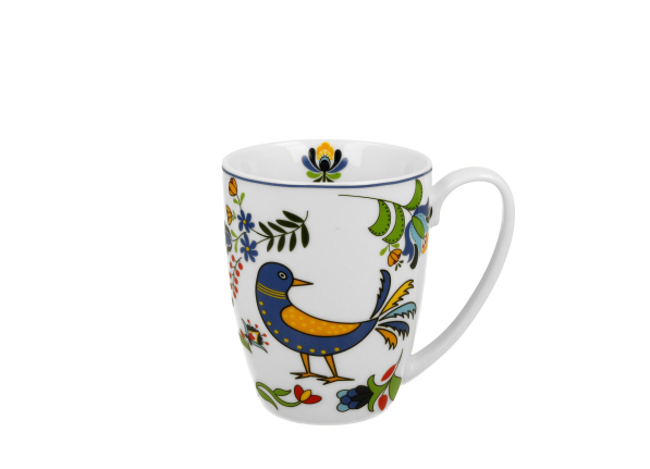 Kubek porcelanowy DUO ETNO PTASZEK KASZUBSKI 360 ml