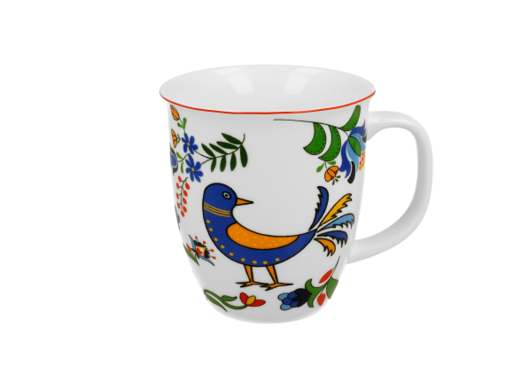 Kubek porcelanowy DUO ETNO PTASZEK KASZUBSKI 650 ml