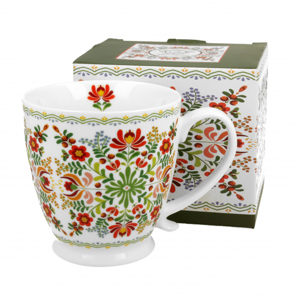 Kubek porcelanowy DUO ETNO WZÓR WĘGIERSKI 480 ml