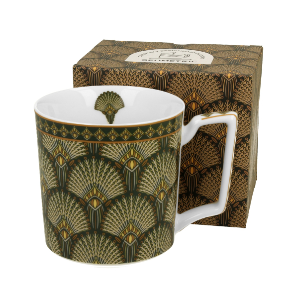 Kubek porcelanowy DUO GEOMETRIC VERDIGO 400 ml
