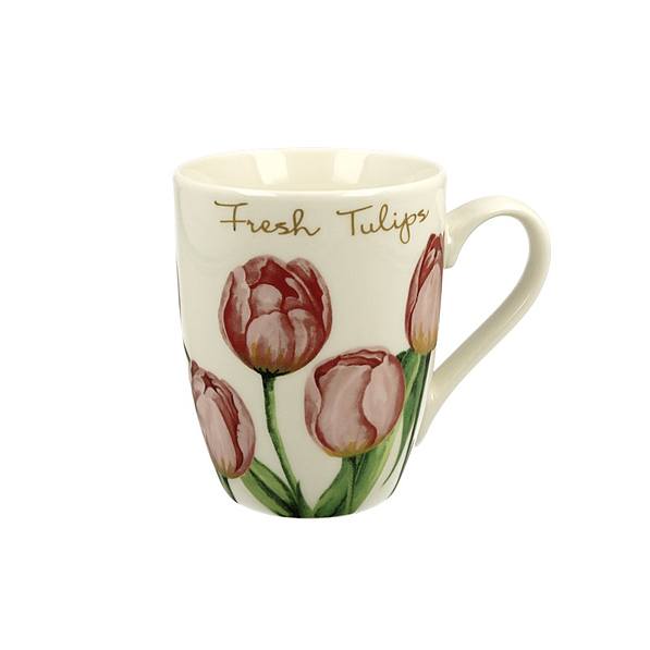 Kubek porcelanowy DUO TULIPAN BIAŁY 350 ml