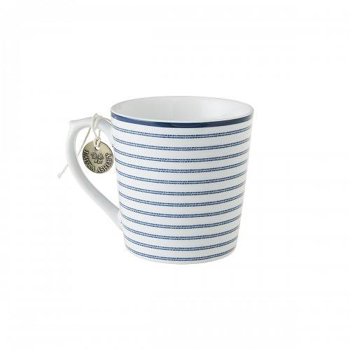 Kubek porcelanowy LAURA ASHLEY CANDY STRIPE BIAŁY 250 ml 