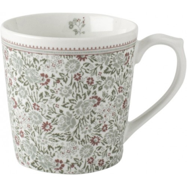 Kubek porcelanowy LAURA ASHLEY WILD CLEMATIS GROEN ROOD 220 ml