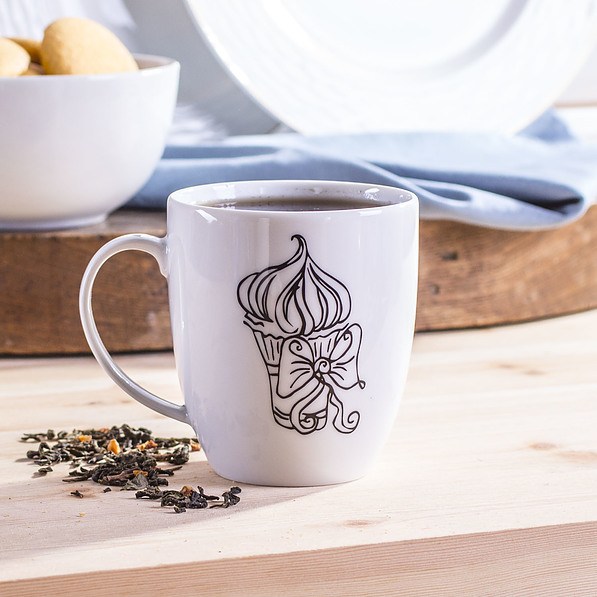 Kubek porcelanowy LUBIANA BABECZKA BIAŁY 400 ml