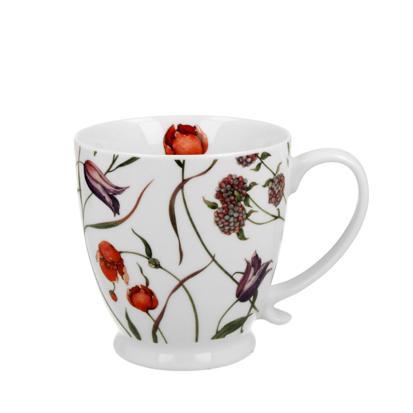 Kubek porcelanowy na stopce DUO THE SECRET GARDEN FLOWER MEADOW 510 ml