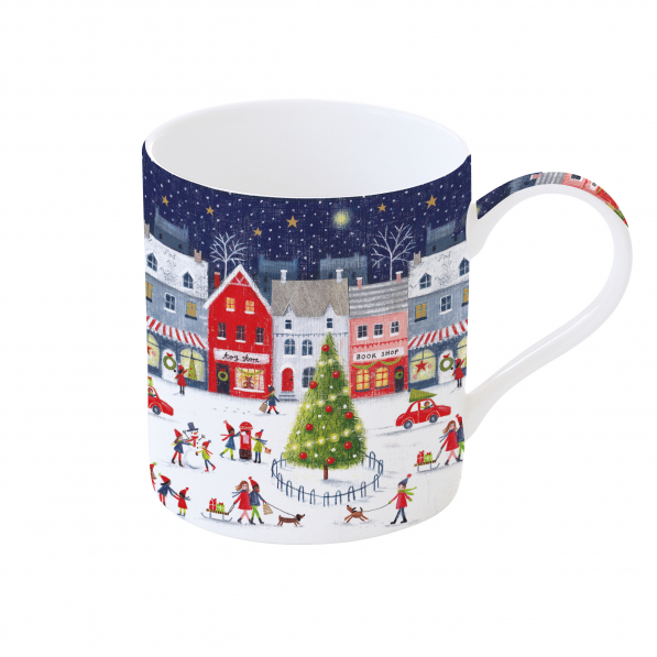 Kubek świąteczny porcelanowy EASY LIFE CHRISTMAS VILLAGE 350 ml