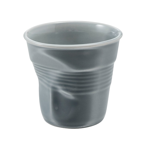 REVOL Froisses Aqua 180 ml szary – kubek porcelanowy