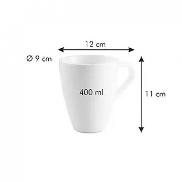 Kubek porcelanowy TESCOMA ALL FIT ONE BELLY BIAŁY 400 ml