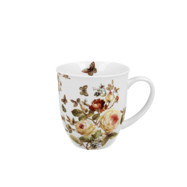 Kubek porcelanowy z puszką na herbatę DUO ROMANTIC ZAHRA 400 ml