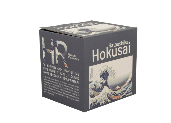 Kubek porcelanowy z zaparzaczem i pokrywką DUO ART GALLERY THE GREAT WAVE BY HOKUSAI 430 ml