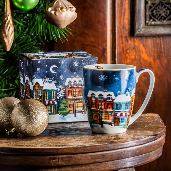 Kubek świąteczny porcelanowy DUO CHRISTMAS CITY 350 ml