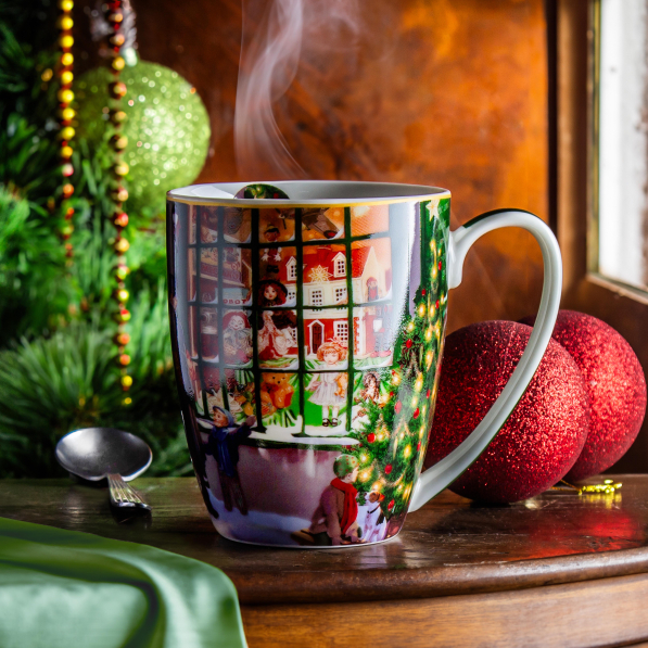 Kubek świąteczny porcelanowy DUO CHRISTMAS SHOP WINDOW 350 ml