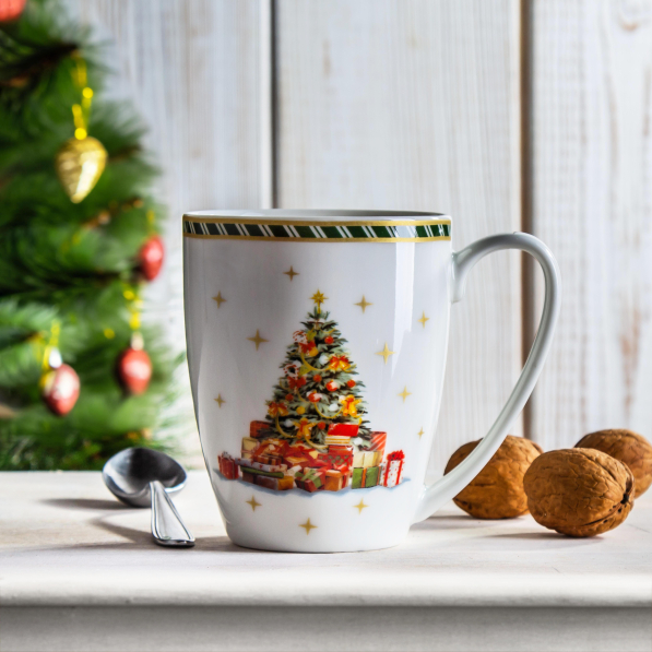 Kubek świąteczny porcelanowy DUO CHRISTMAS TREE 350 ml