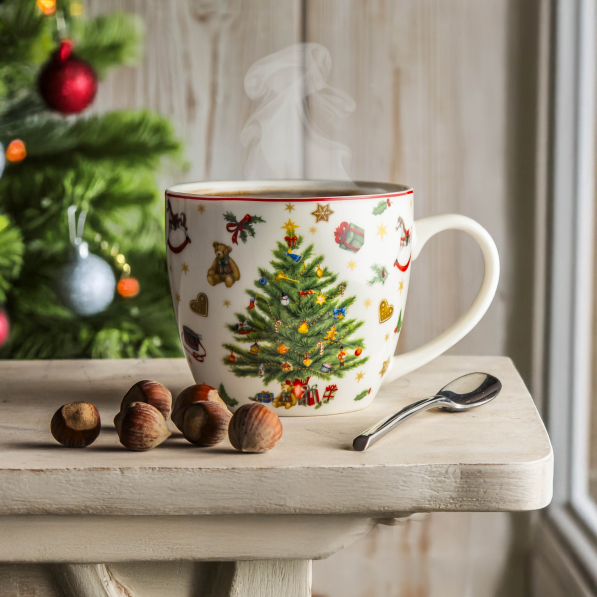 Kubek świąteczny porcelanowy DUO CHRISTMAS TREE 460 ml