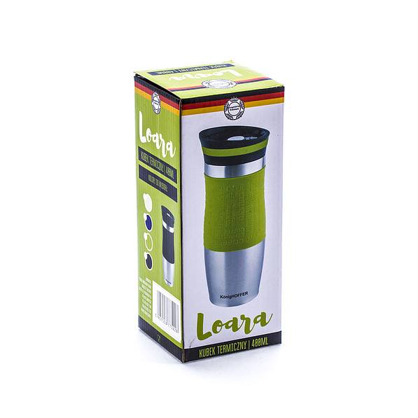 Kubek termiczny stalowy KONIGHOFFER LOARA BEŻOWY 400 ml