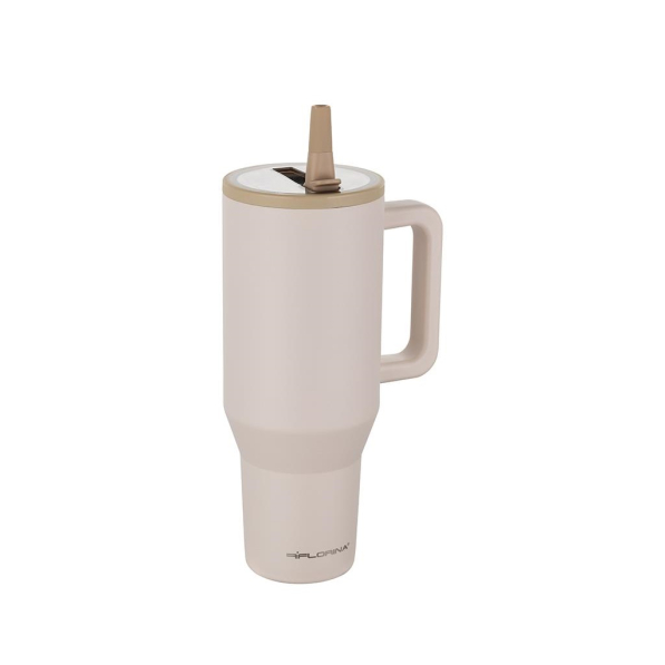 Kubek termiczny ze stali nierdzewnej FLORINA POWER BEŻ 1,1 l